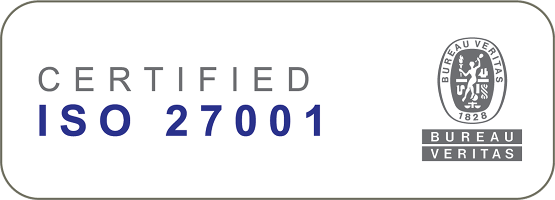 ISO 27001 certification badge