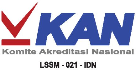 KAN accreditation badge, LSSM-021-IDN